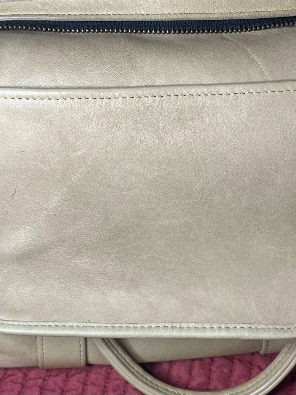 Vintage Coach Hudson Bag 9905 Leather Satchel Doctor Bag Made in USA Putty